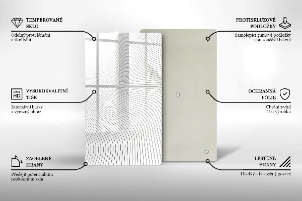 Induction hob protector Modern Line pattern