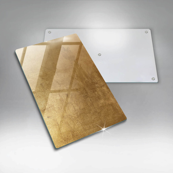 Induction hob protector Gold texture background
