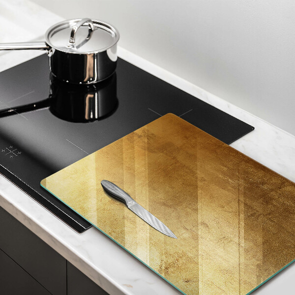 Induction hob protector Gold texture background