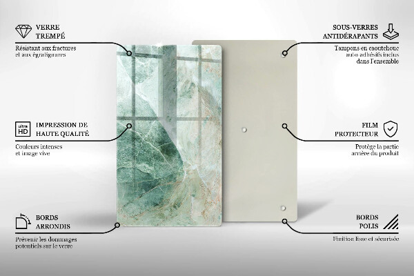 Induction hob protector Stone structure