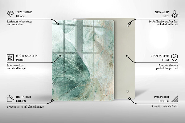 Induction hob protector Stone structure