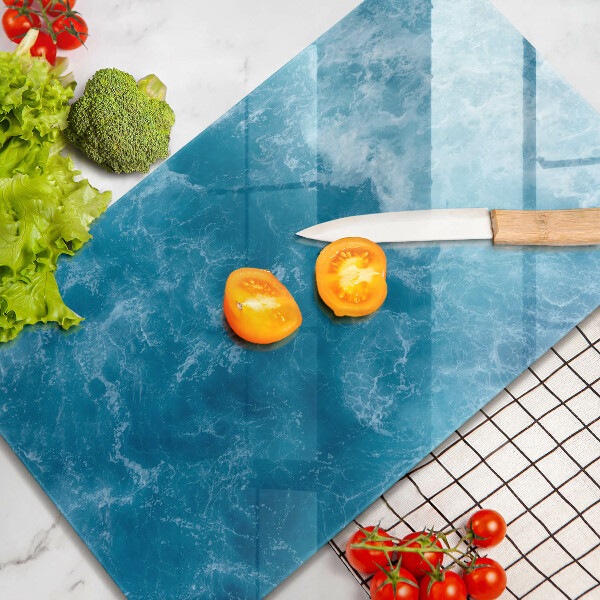 Induction hob protector Blue water