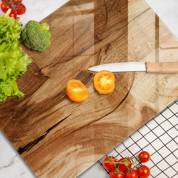 Induction hob protector Wooden board texture