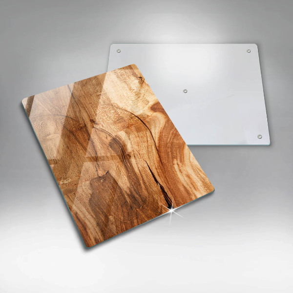 Induction hob protector Wooden board texture