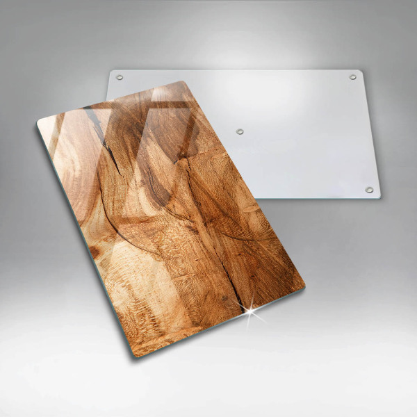 Induction hob protector Wooden board texture