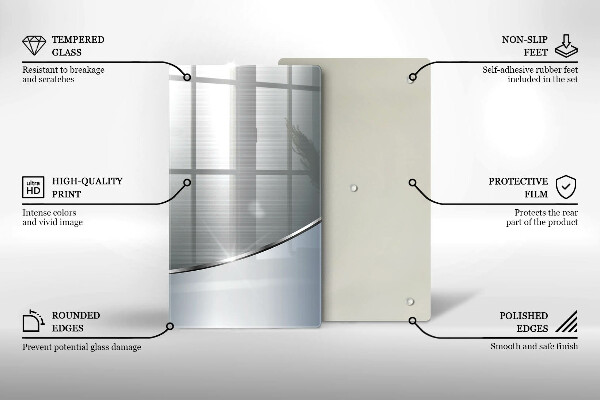 Induction hob protector Pattern metal abstraction