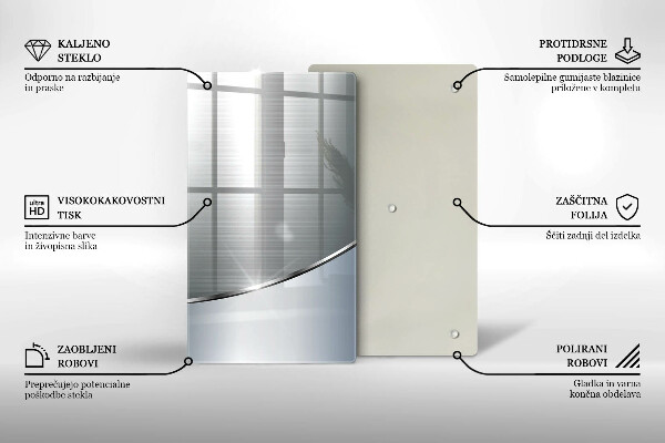 Induction hob protector Pattern metal abstraction