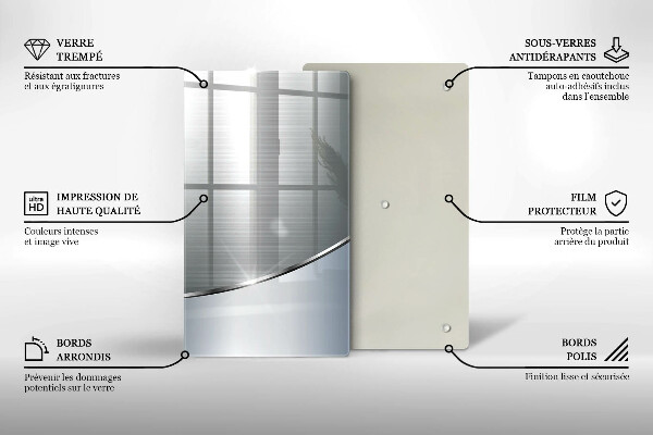 Induction hob protector Pattern metal abstraction