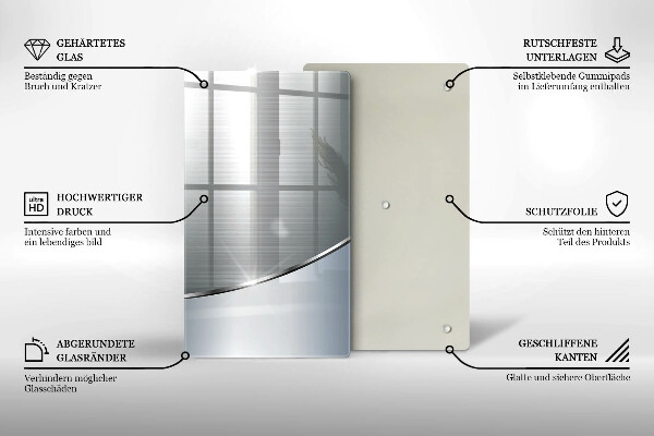 Induction hob protector Pattern metal abstraction