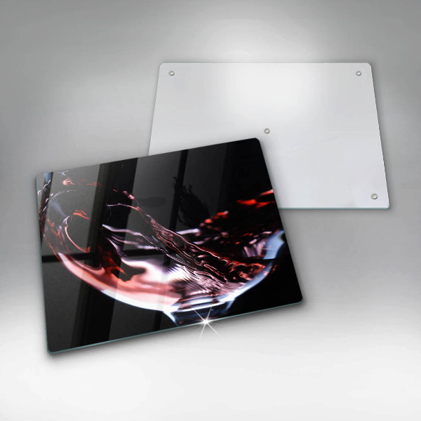 Worktop saver A glass of red wine