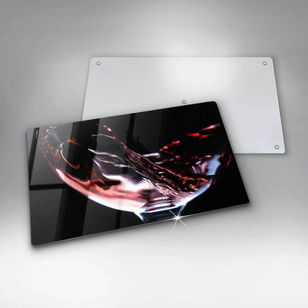Worktop saver A glass of red wine