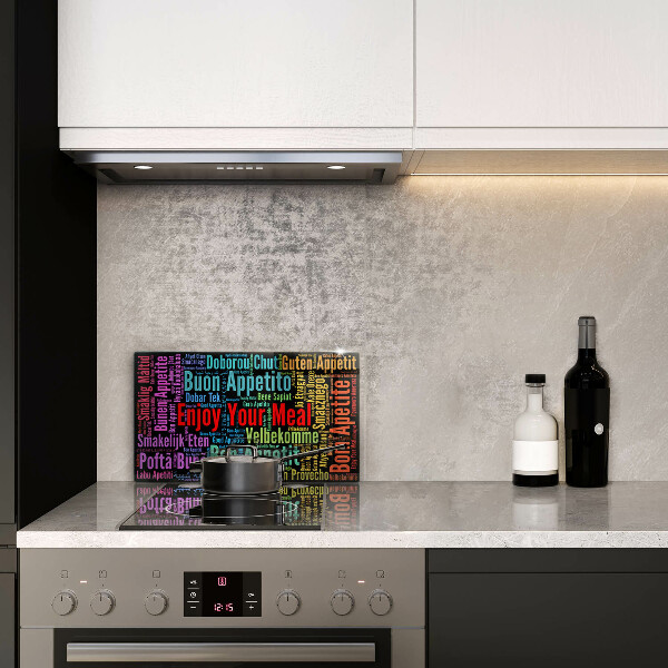 Worktop saver Enjoy your meal transcriptions