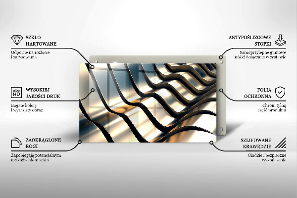 Worktop saver 3D metal shapes