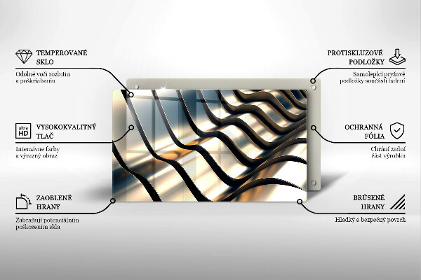 Worktop saver 3D metal shapes