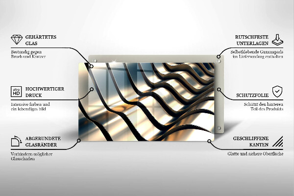 Worktop saver 3D metal shapes