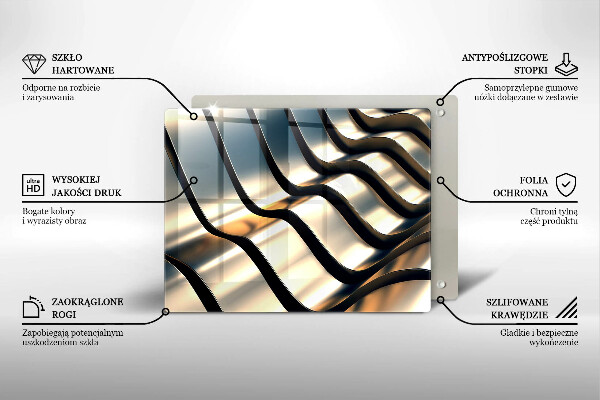 Worktop saver 3D metal shapes