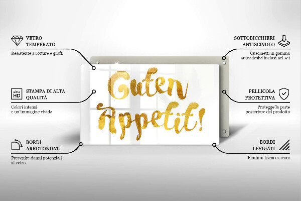 Worktop protector The inscription GUTEN APPETIT!