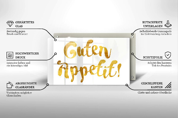 Worktop protector The inscription GUTEN APPETIT!