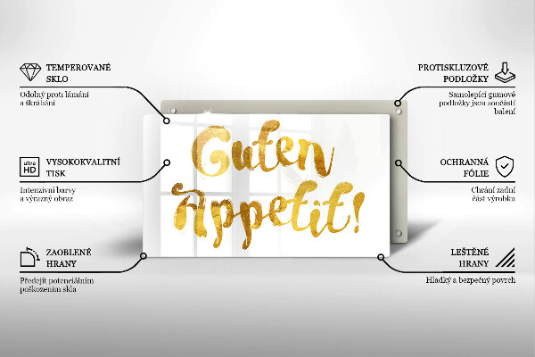Worktop protector The inscription GUTEN APPETIT!