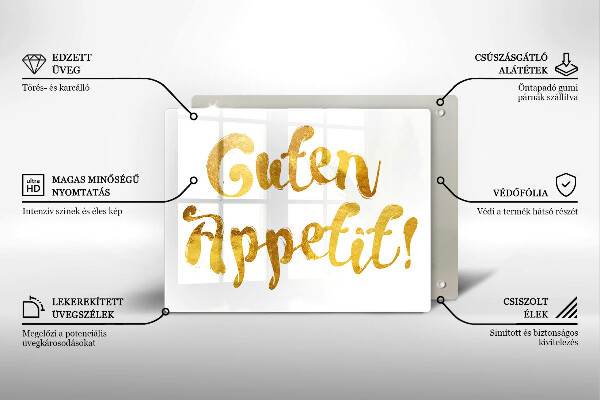 Worktop protector The inscription GUTEN APPETIT!