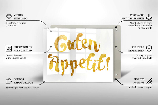 Worktop protector The inscription GUTEN APPETIT!