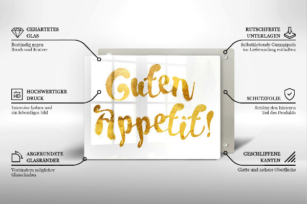 Worktop protector The inscription GUTEN APPETIT!