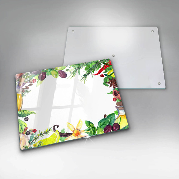 Worktop saver Painted food