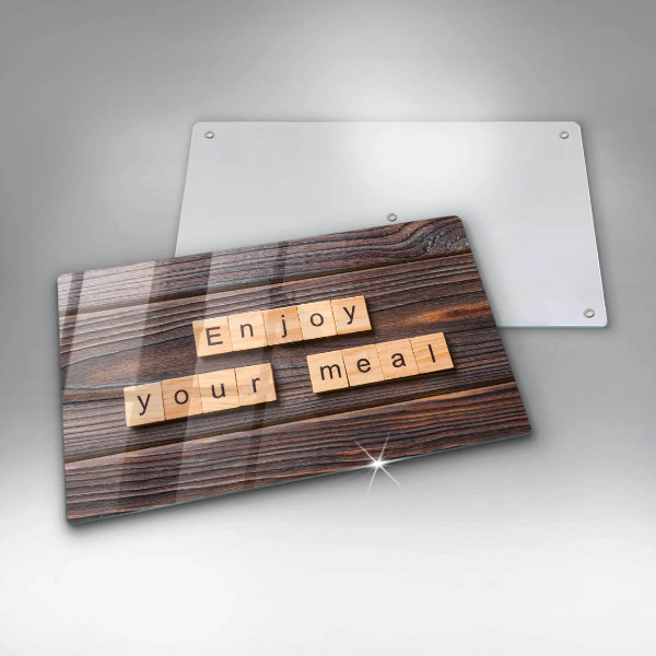 Worktop saver The inscription Enjoy Your Meal