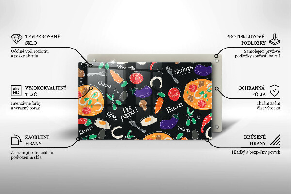 Worktop saver Food illustration
