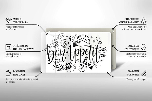 Kitchen worktop saver The inscription Bon Appetit