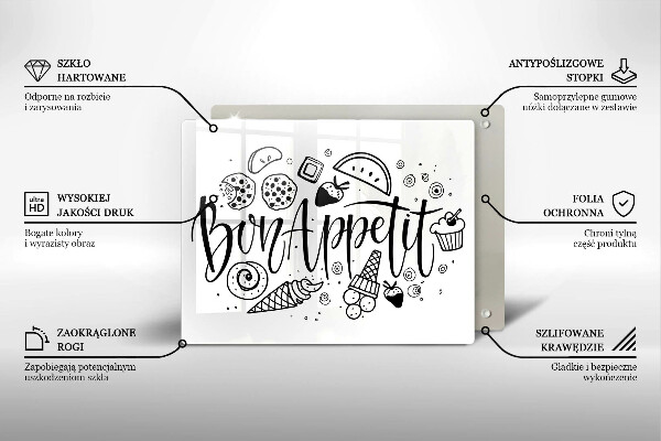 Kitchen worktop saver The inscription Bon Appetit