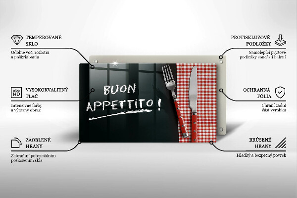 Kitchen countertop cover The inscription Buon Appetito!