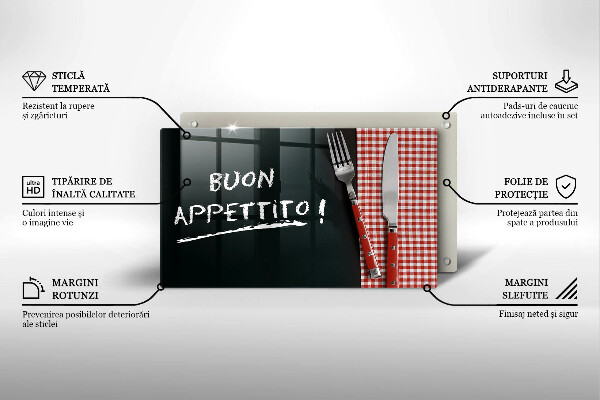 Kitchen countertop cover The inscription Buon Appetito!