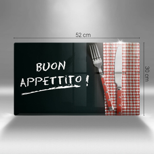 Kitchen countertop cover The inscription Buon Appetito!