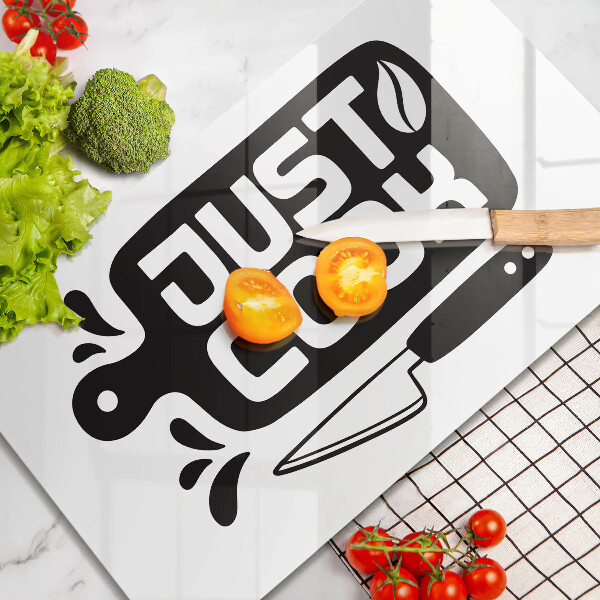 Worktop saver Kitchen inscription Just Cook
