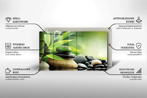 Kitchen worktop saver Zen bamboo stones