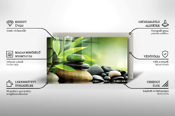 Kitchen worktop saver Zen bamboo stones