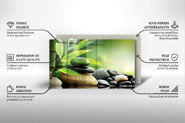 Kitchen worktop saver Zen bamboo stones