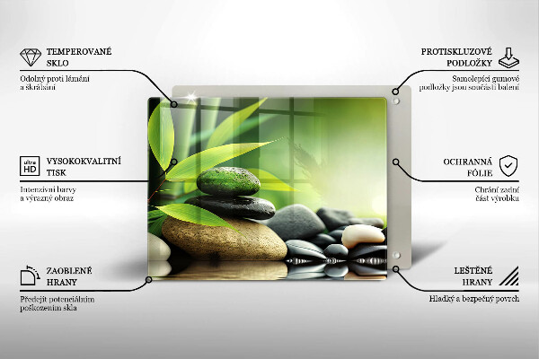 Kitchen worktop saver Zen bamboo stones