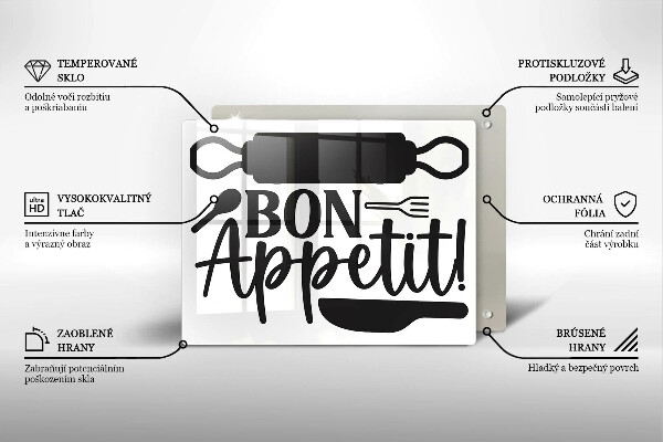 Kitchen worktop saver The inscription Bon Appetit
