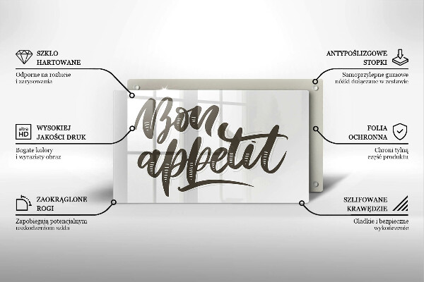 Kitchen worktop saver The inscription Bon Appetit