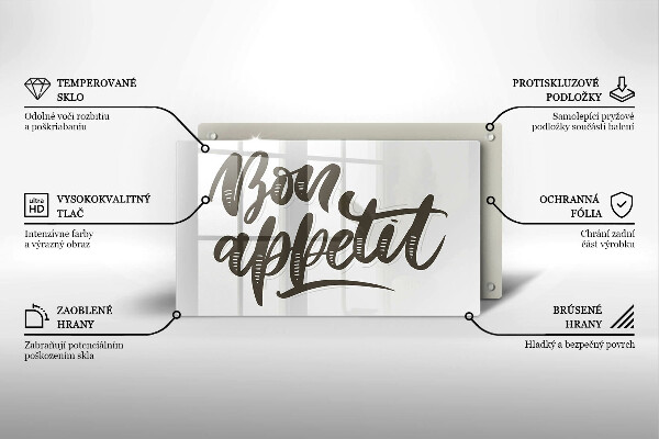Kitchen worktop saver The inscription Bon Appetit