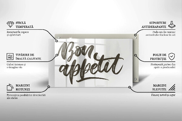 Kitchen worktop saver The inscription Bon Appetit