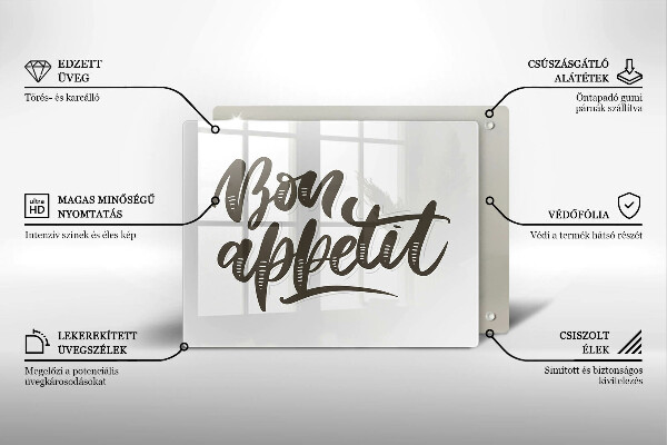 Kitchen worktop saver The inscription Bon Appetit