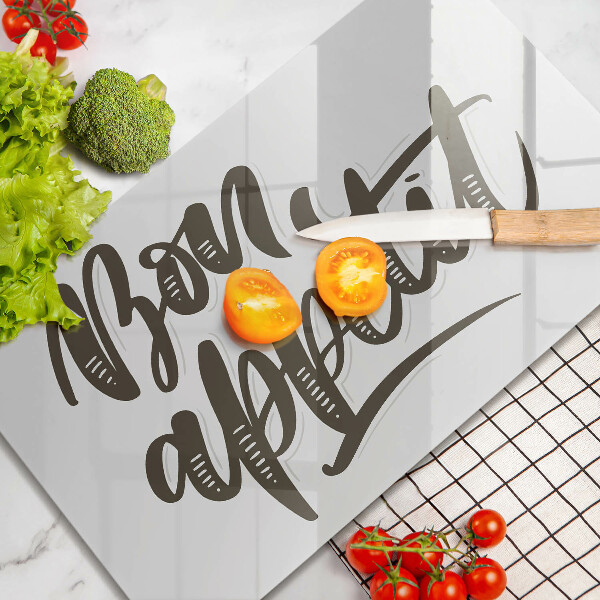 Kitchen worktop saver The inscription Bon Appetit