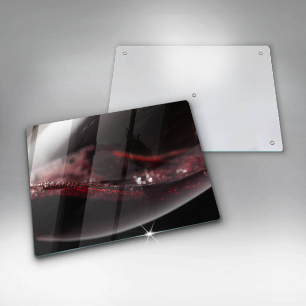 Kitchen worktop saver Red wine glass
