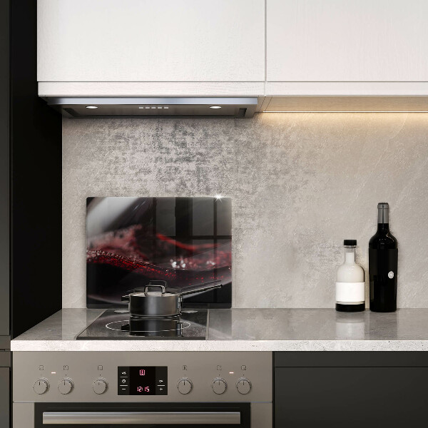 Kitchen worktop saver Red wine glass