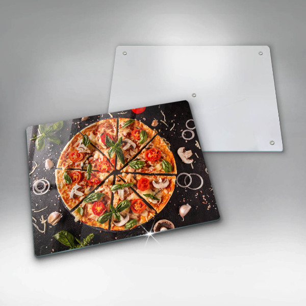 Kitchen worktop saver Pizza with mushrooms
