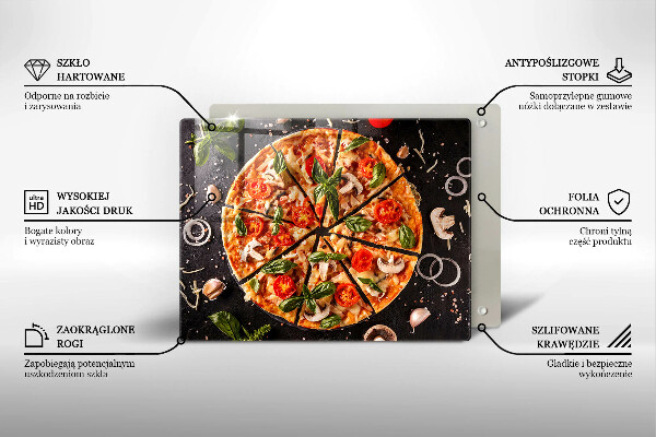 Kitchen worktop saver Pizza with mushrooms
