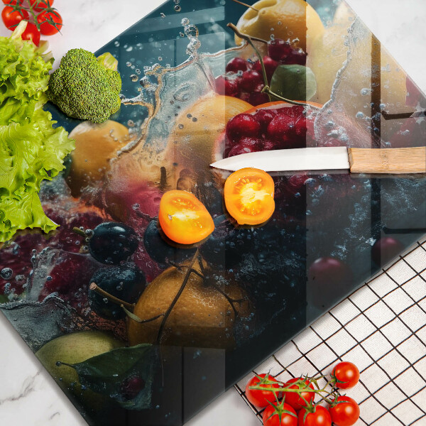Kitchen worktop saver Fruits in water